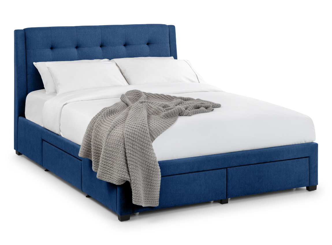 Fullerton 4 Drawer Superking Bed Blue
