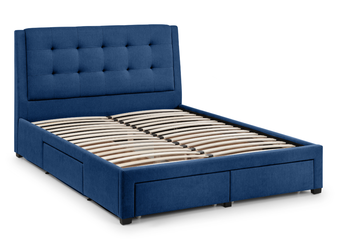 Fullerton 4 Drawer Superking Bed Blue