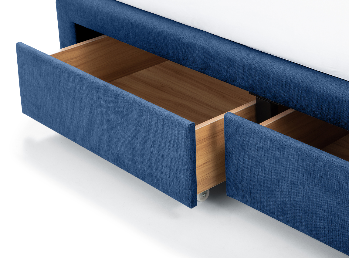 Fullerton 4 Drawer Superking Bed Blue