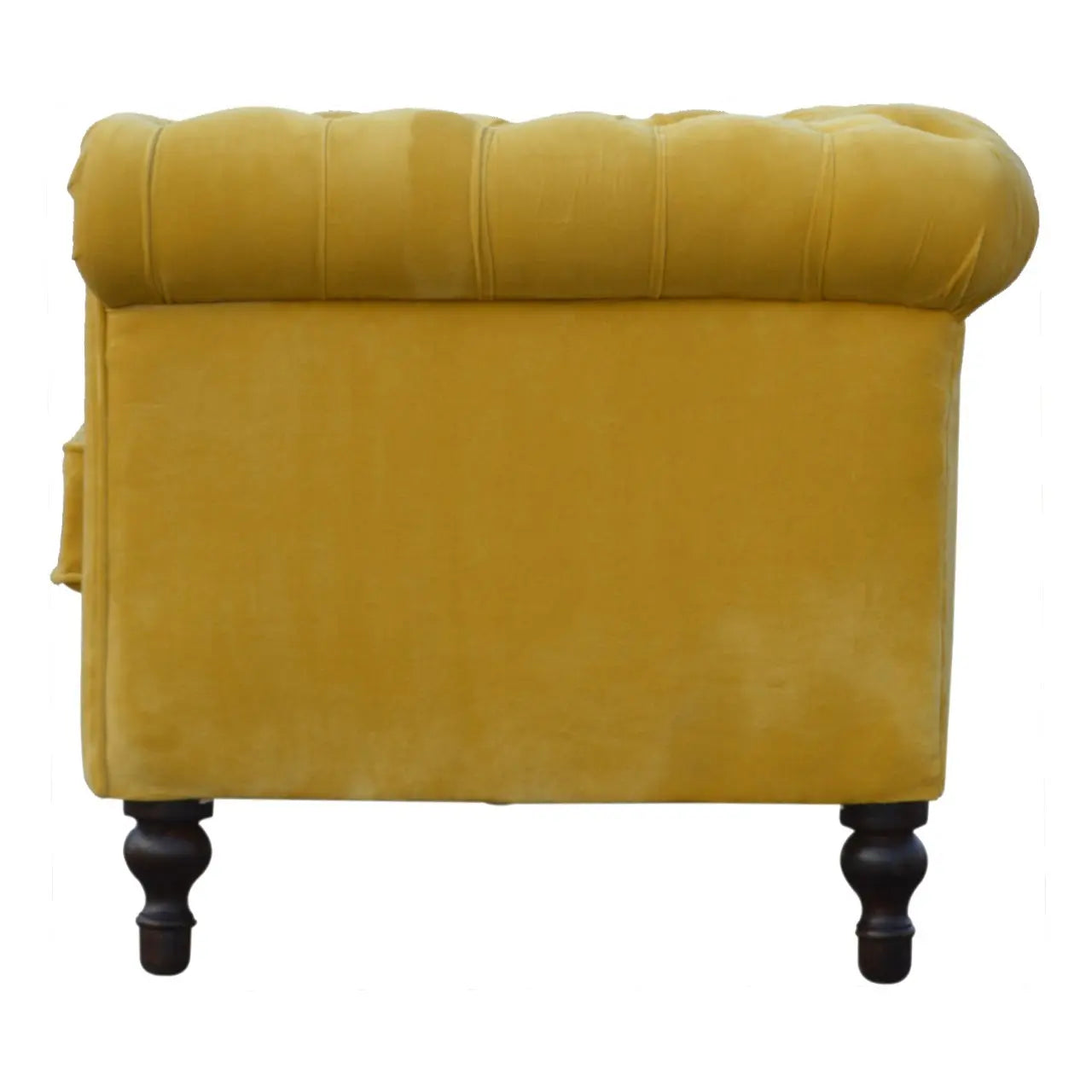 Mustard Velvet Chesterfield Sofa - Living with Luxury