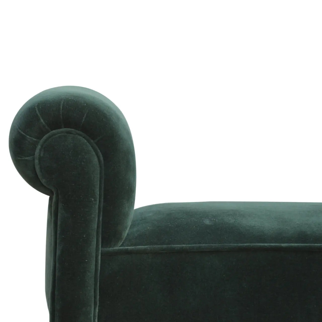 Emerald Velvet Bench - Living with Luxury