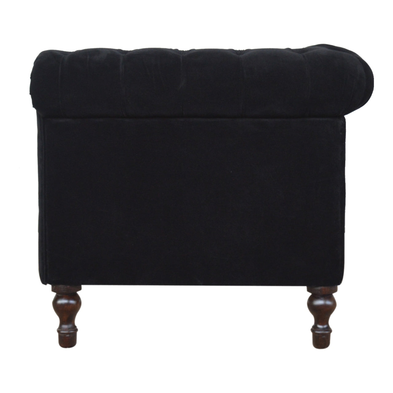 Black Velvet Chesterfield Sofa - Living with Luxury
