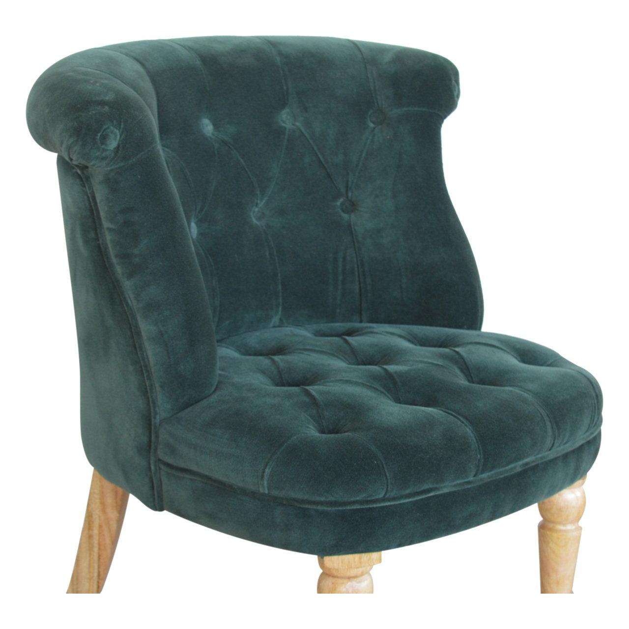 Emerald Velvet Accent Chair