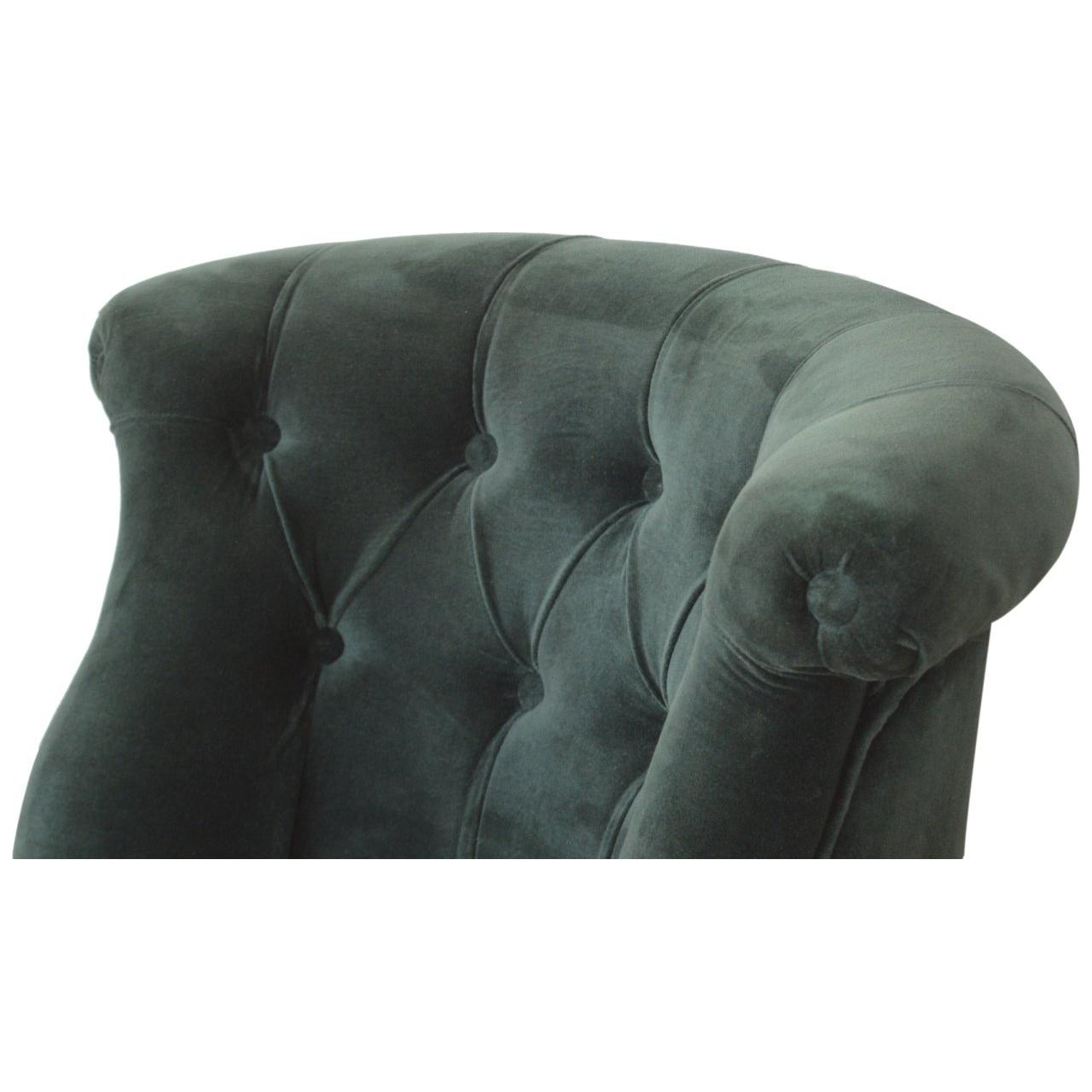 Emerald Velvet Accent Chair
