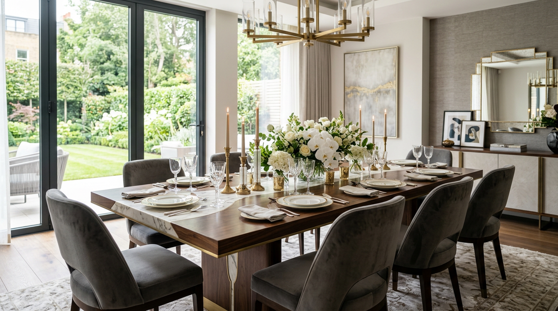 Luxury Dining Tables UK: How to Select and Style the Perfect Statement Piece