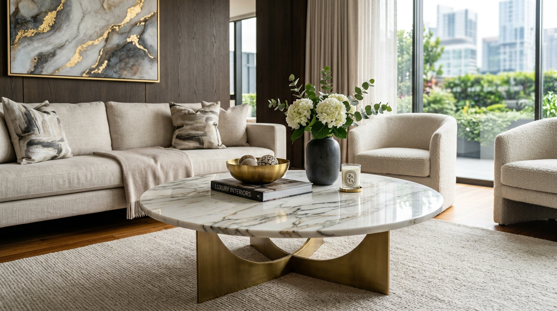 Investing in Elegance: A Buyer's Guide to Luxury Round Marble Coffee Tables