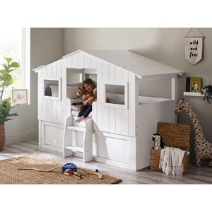 Acorn Treehouse Midsleeper & Storage Unit - White