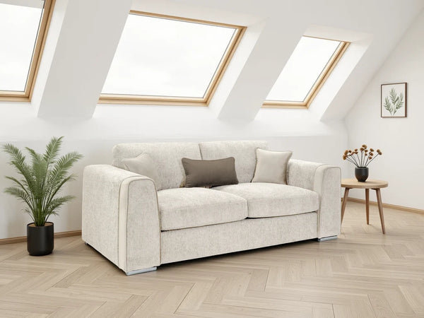 Naples 3 Seater Sofa – Mocha, Grey & Beige Living Room Seating