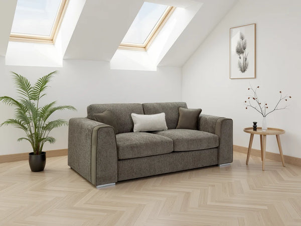 Naples 3 Seater Sofa – Mocha, Grey & Beige Living Room Seating