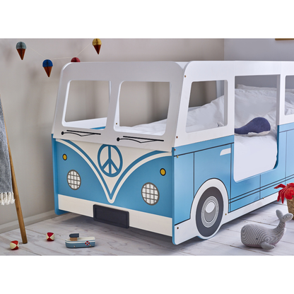 Campervan Bed - Light Blue - Living with Luxury