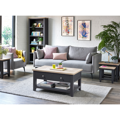 Bordeaux Nest Of Tables Dark Grey - Living with Luxury