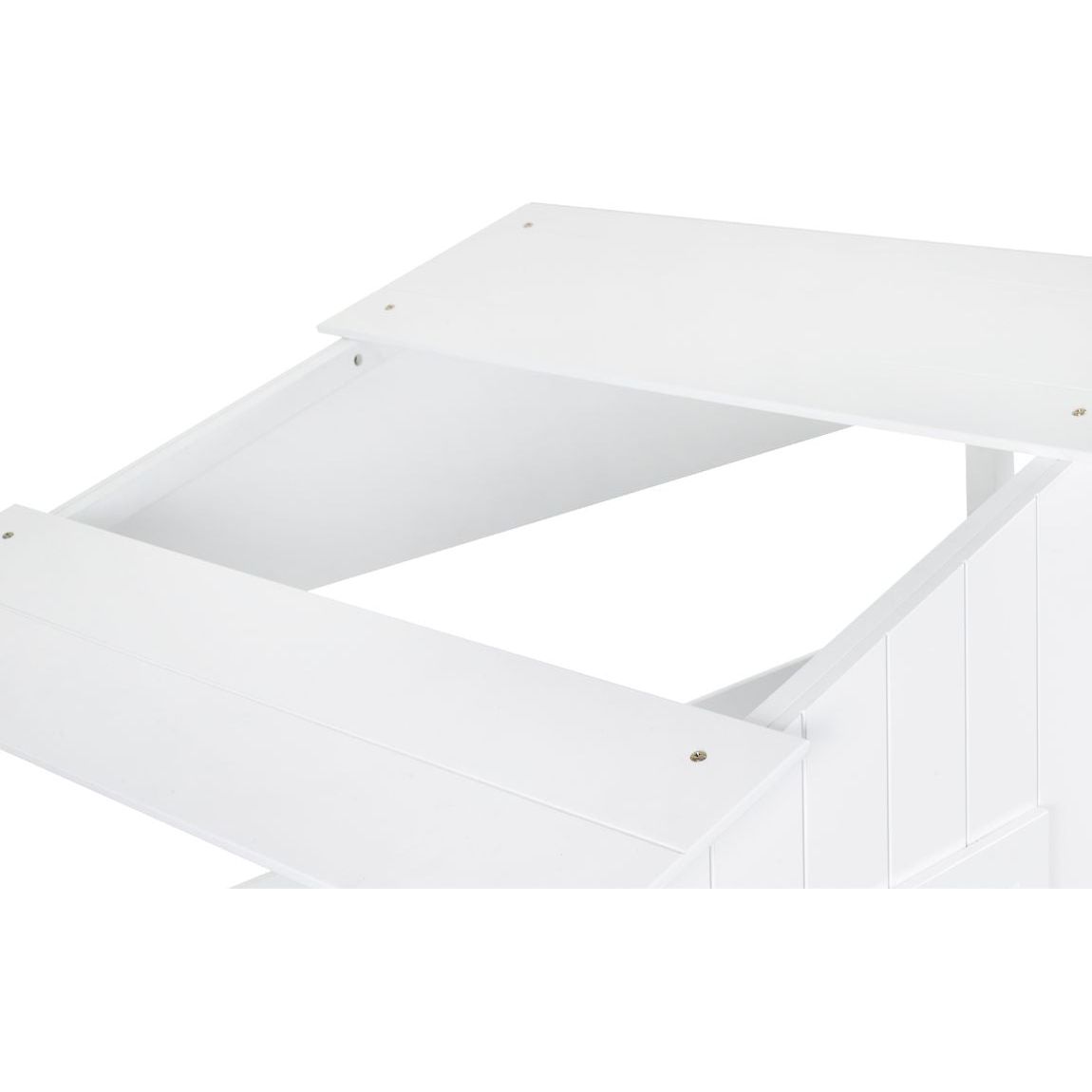 Acorn Treehouse Midsleeper & Storage Unit - White - Living with Luxury