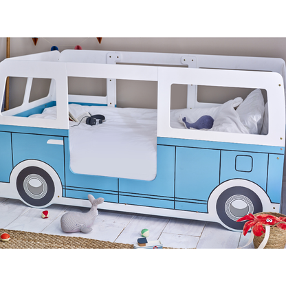 Campervan Bed - Light Blue - Living with Luxury