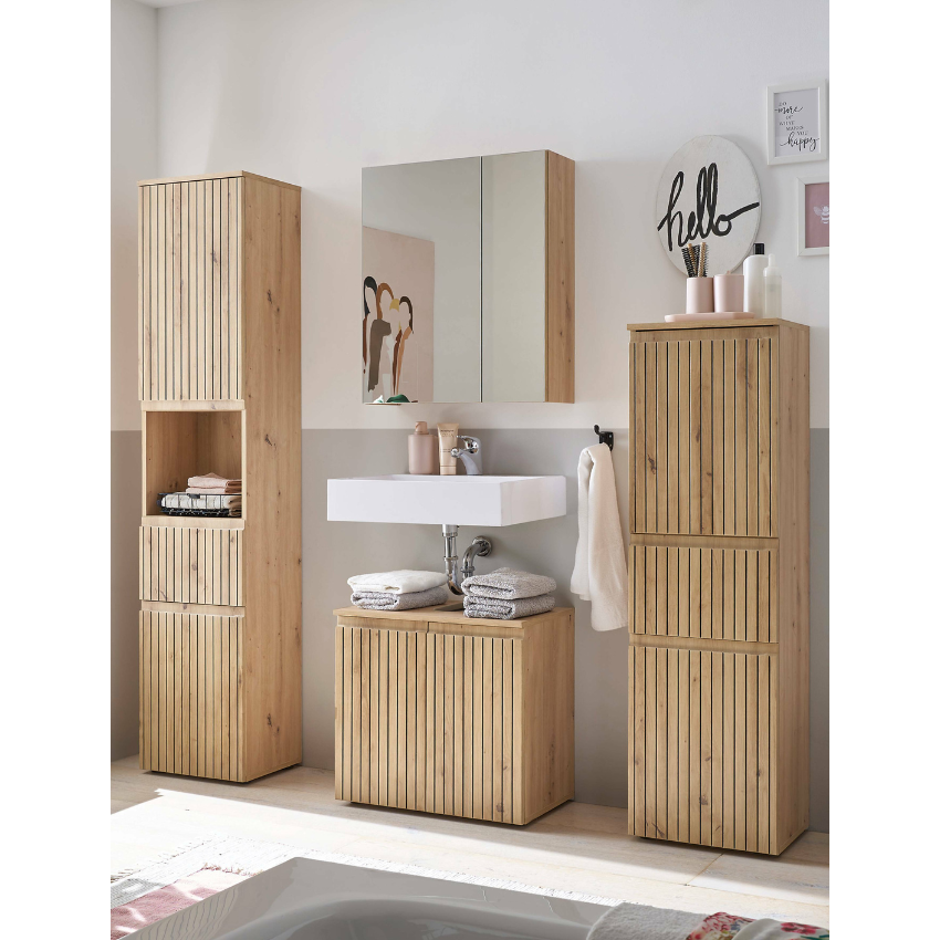 Austin 2 Door & 1 Drawer Narrow Cabinet - Living with Luxury