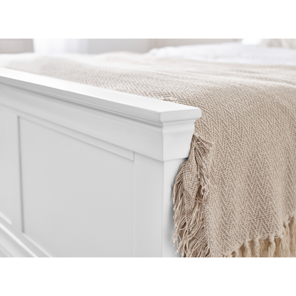 Clermont Double Bed - Surf White - Living with Luxury