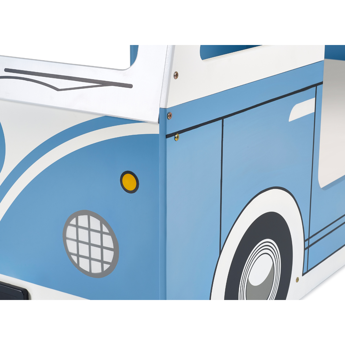 Campervan Bed - Light Blue - Living with Luxury