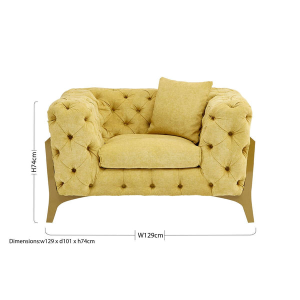 Esme Pistachio Fabric Armchair
