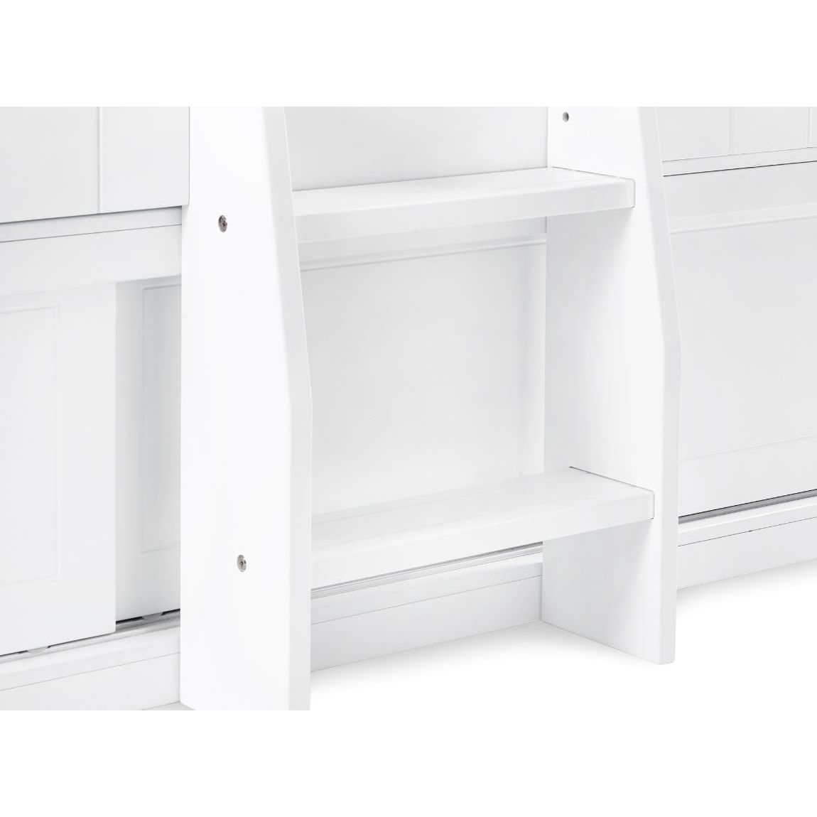 Acorn Treehouse Midsleeper & Storage Unit - White - Living with Luxury