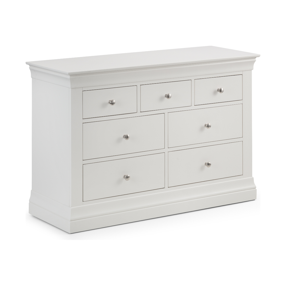 Clermont 4+3 Drawer Chest - Surf White