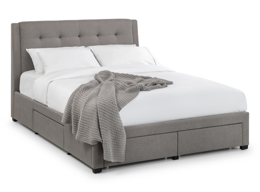 Fullerton 4 Drawer King Bed  Grey