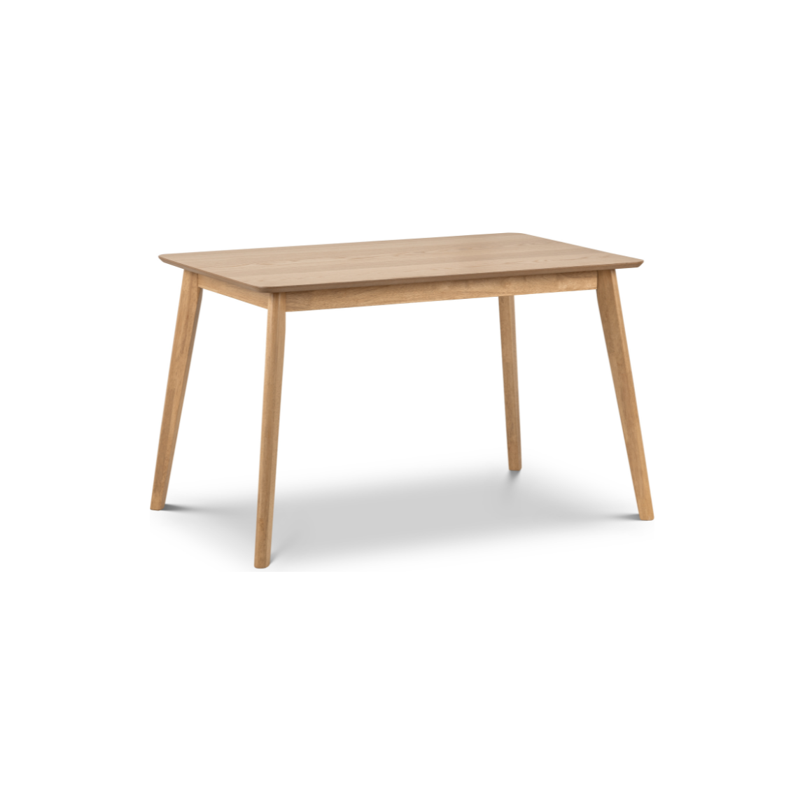 Boden Oak Veneer Rectangular Table With Tapered Legs - Living with Luxury