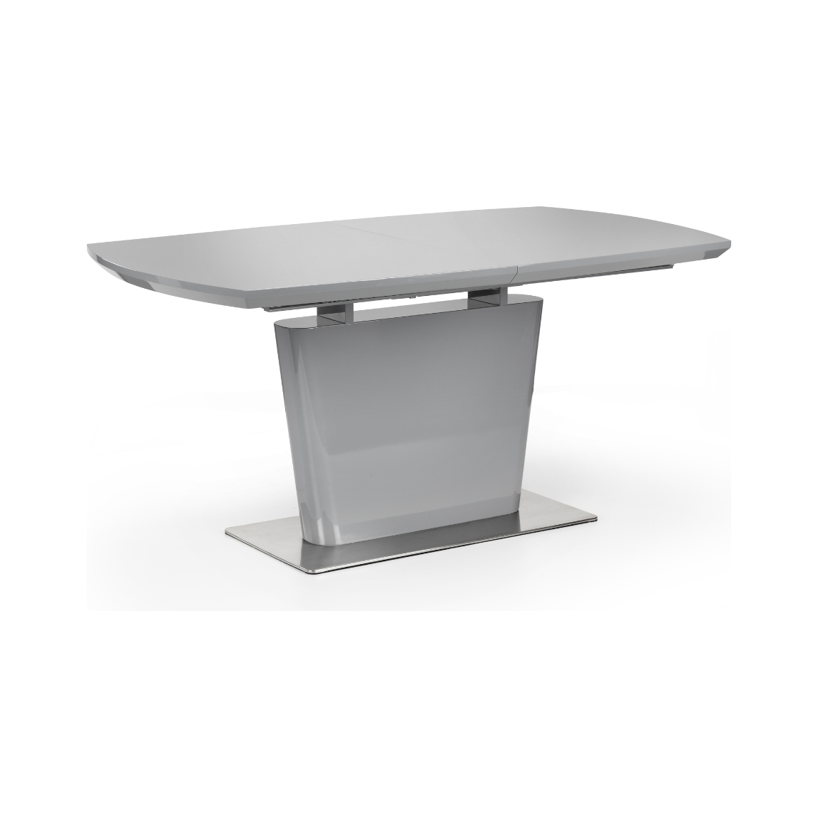Como High Gloss Extending Table - Grey - Living with Luxury
