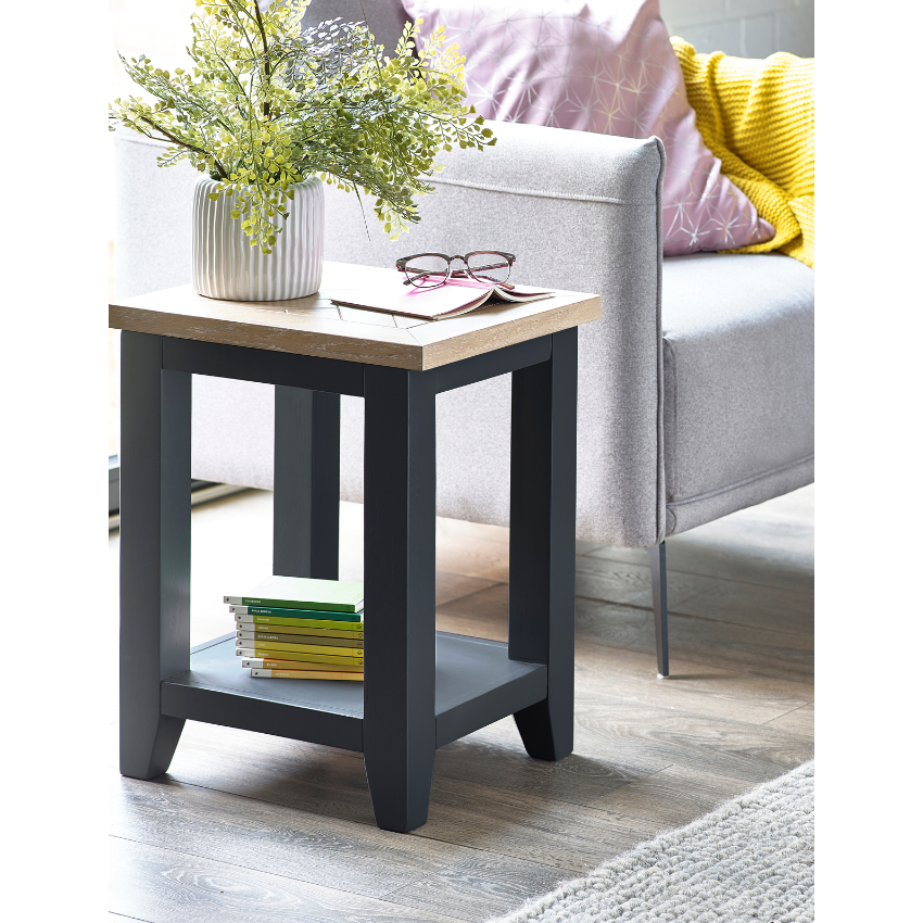 Bordeaux Lamp Table Dark Grey - Living with Luxury