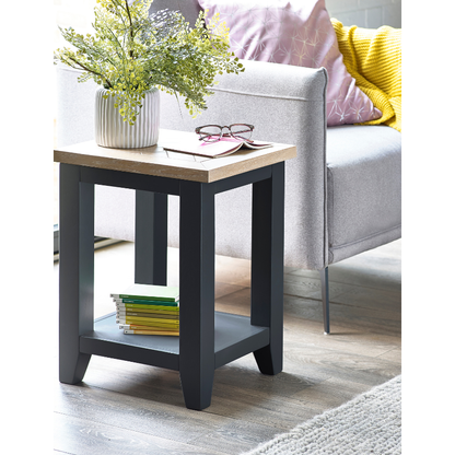 Bordeaux Lamp Table Dark Grey - Living with Luxury