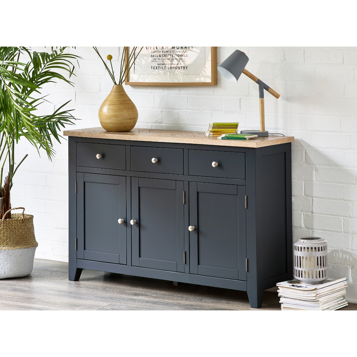 Bordeaux Sideboard Dark Grey - Living with Luxury