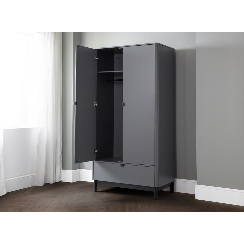Chloe 2 Door 1 Drawer Wardrobe