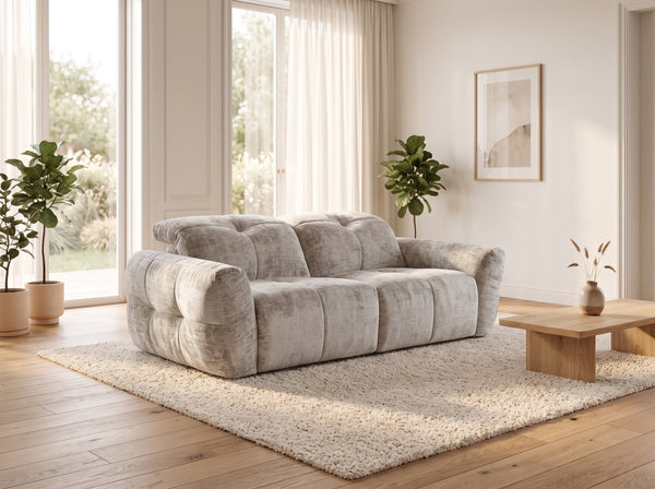 Faringdon Beige 2 Seater Electric Recliner Sofa – view 1