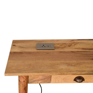 2 Drawer Cable Writing Desk – Sleek Desk with Storage and Cable Organization for Home Office