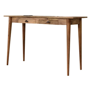 2 Drawer Cable Writing Desk – Sleek Desk with Storage and Cable Organization for Home Office