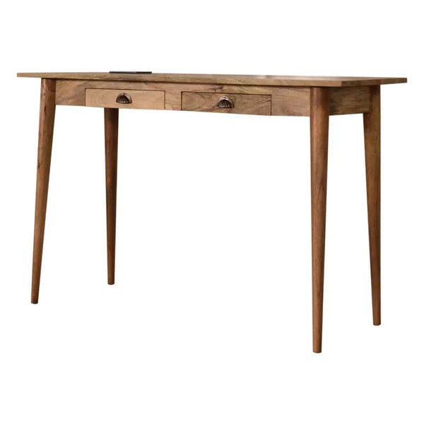 2 Drawer Cable Writing Desk – Sleek Desk with Storage and Cable Organization for Home Office