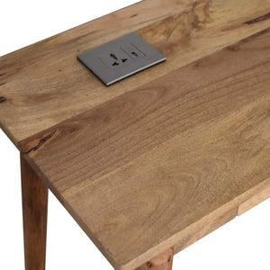 2 Drawer Cable Writing Desk – Sleek Desk with Storage and Cable Organization for Home Office