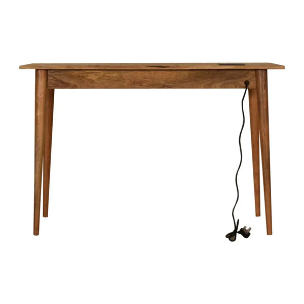 2 Drawer Cable Writing Desk – Sleek Desk with Storage and Cable Organization for Home Office