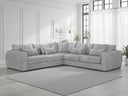 Mirabel Large Corner Sofa – Mocha & Grey Living Room Seating