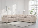 Mirabel Large Corner Sofa – Mocha & Grey Living Room Seating