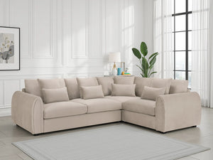 Mirabel Corner Sofa – Grey & Mocha Right & Left Hand Facing Living Room Sofa