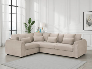 Mirabel Corner Sofa – Grey & Mocha Right & Left Hand Facing Living Room Sofa