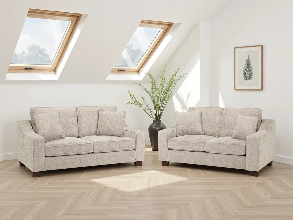 Nebraska 3+2 Sofa Set – Stone & Slate Living Room Seating