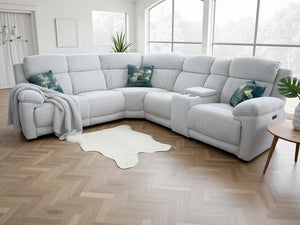 Owen Beige Large Corner Electric Recliner Sofa – Spacious Living Room Seating