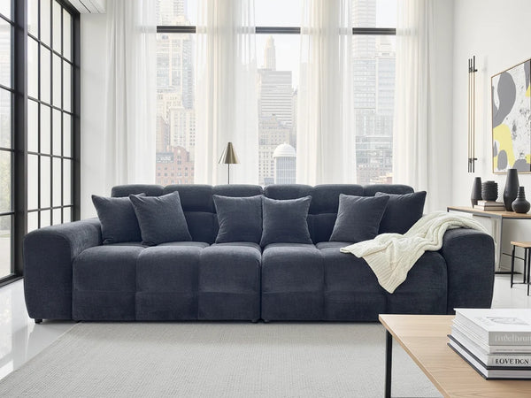 Jacob 4 Seater Sofa – Natural & Black Living Room Seating