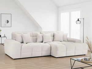 Jacob Corner Sofa – Grey, Black & Beige Right & Left Hand Facing Sofa