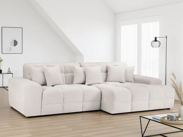 Jacob Corner Sofa – Grey, Black & Beige Right & Left Hand Facing Sofa