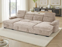 Hudson U-Shaped Corner Sofabed – Beige, Green, Grey & Blue Living Room Sofa