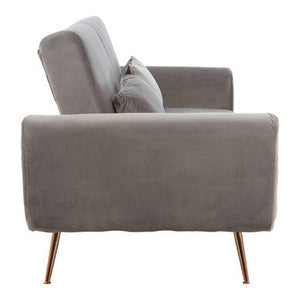 Hatton Grey Velvet Sofa Bed – dimensions