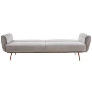 Hatton Grey Velvet Sofa Bed – back view