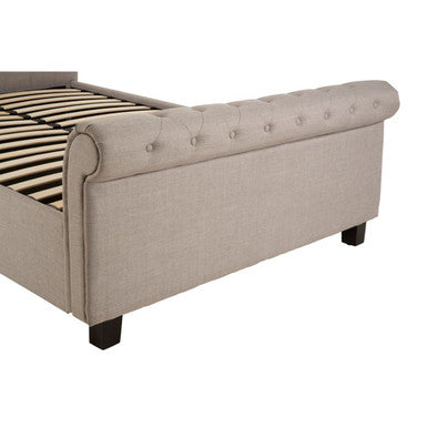 Orlando Light Grey Ottoman King Bed