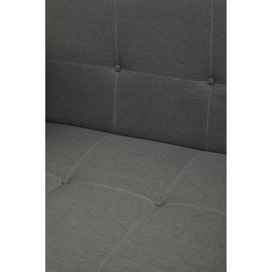 Hansa Hagen Grey Linen Corner Sofa Bed